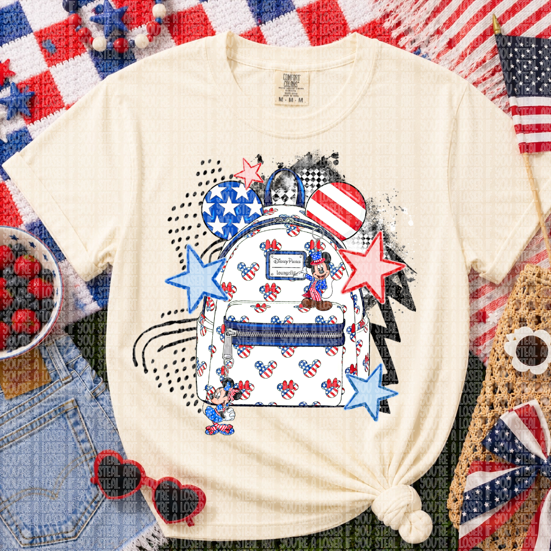USA Backpack DTF Transfer