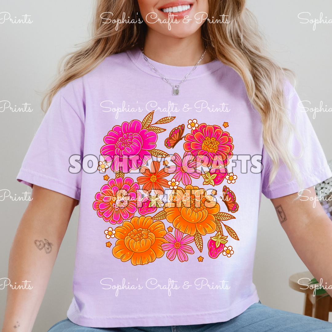 Sun-kissed Florals DTF Transfer