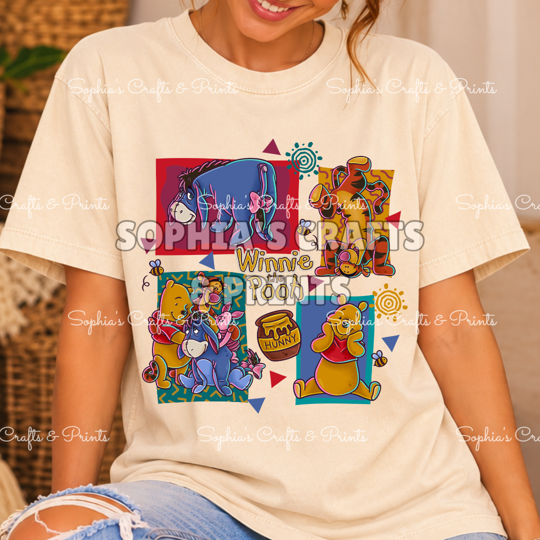 Retro Bear and Friends DTF Transfer
