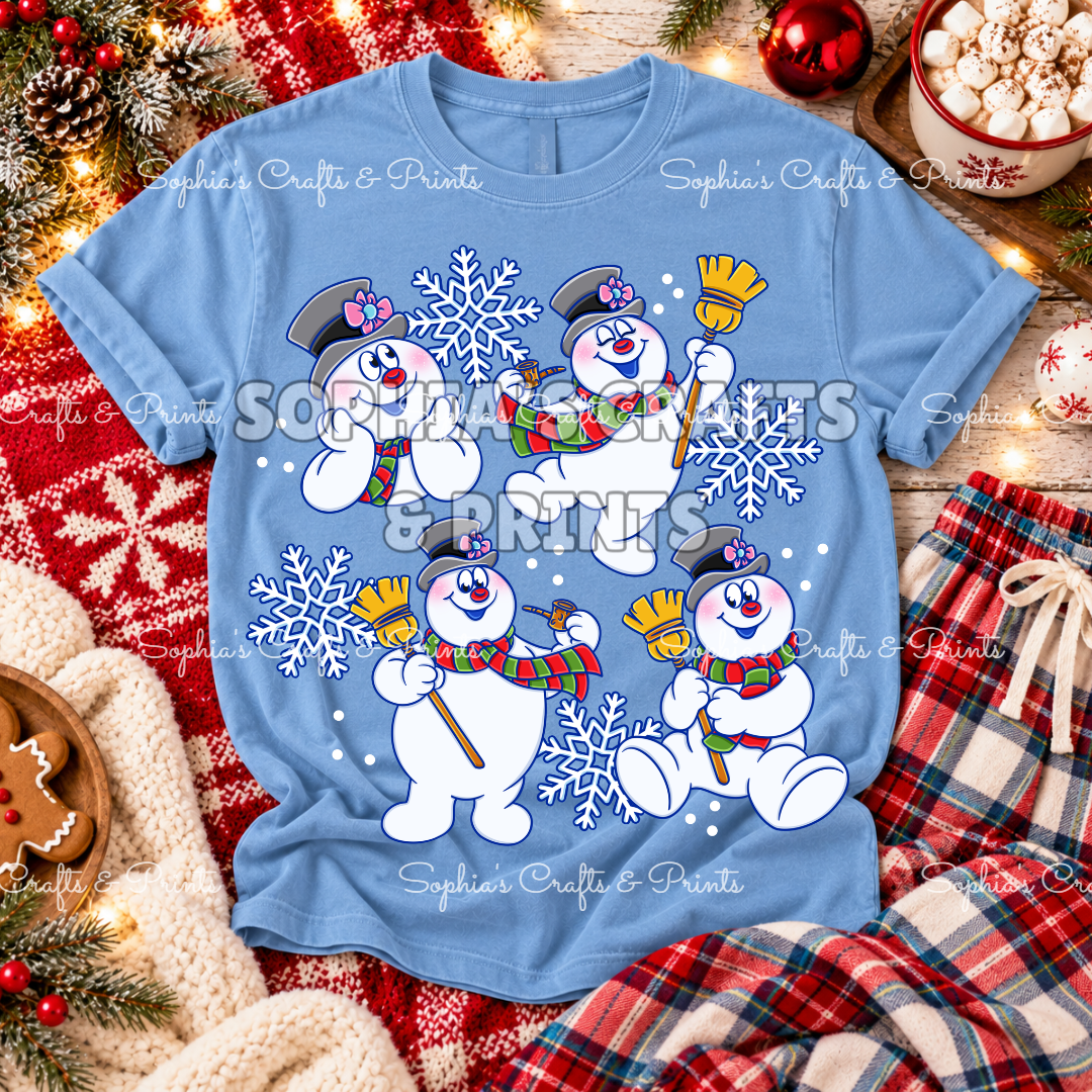 Frosty Christmas DTF Transfer