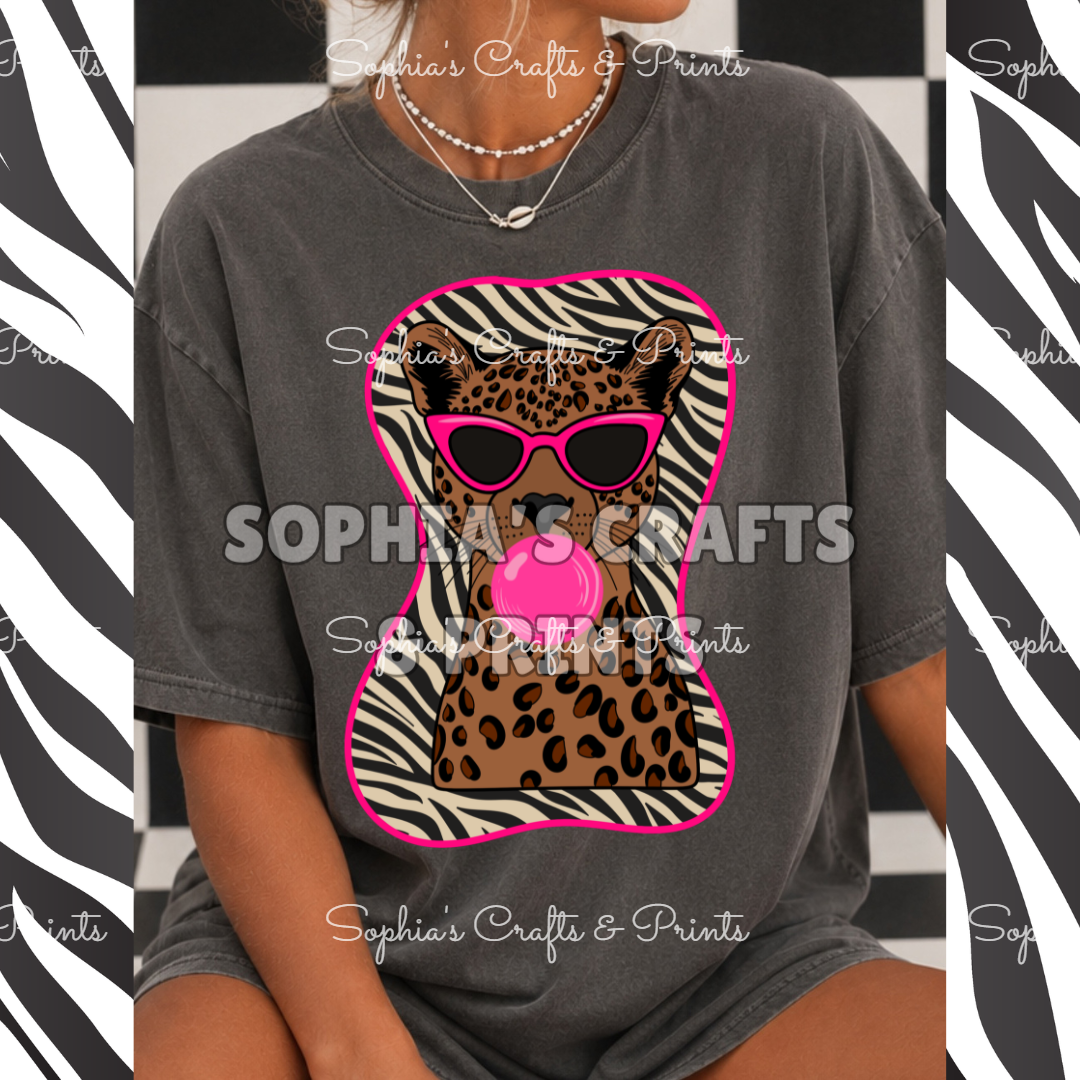 Cool Cheetah Print DTF Transfer