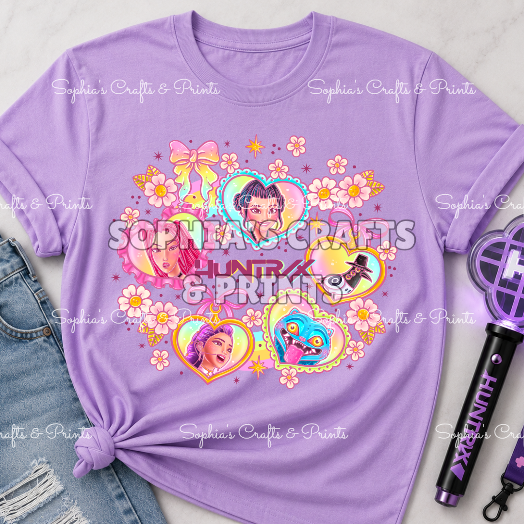 Pastel Huntrix DTF Transfer