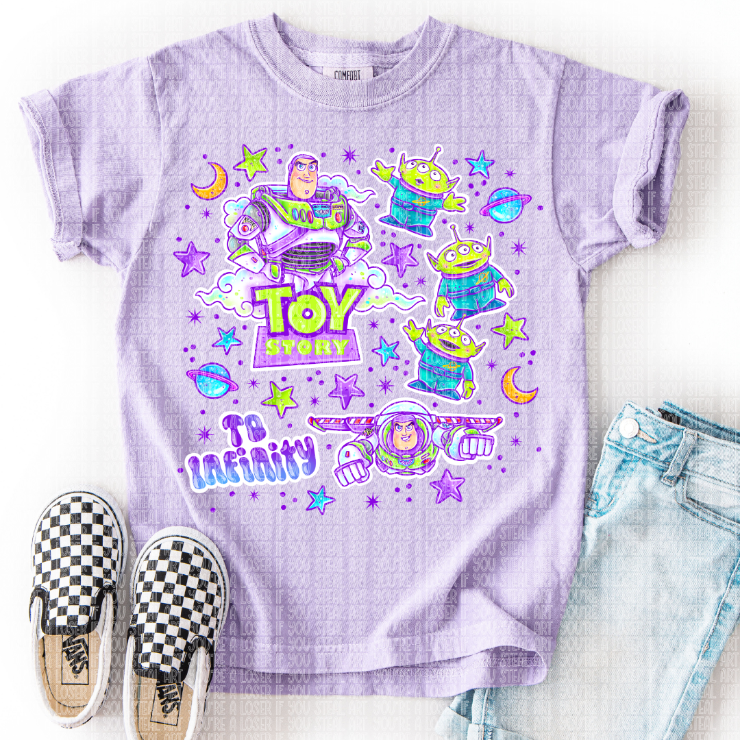 Buzz Lightyear Aliens DTF Transfer