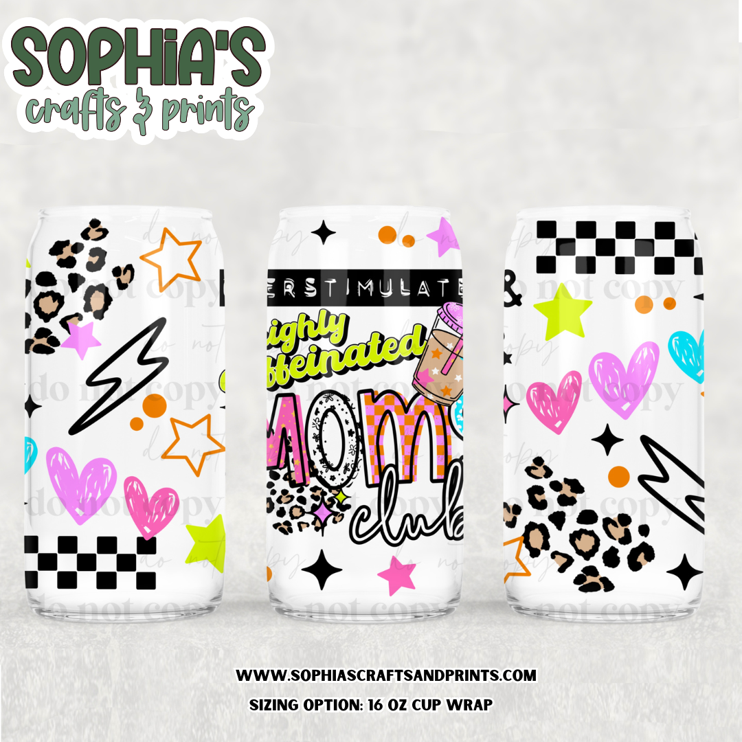 MAMA - Motherhood UV DTF Transfer - 16 oz cup wrap