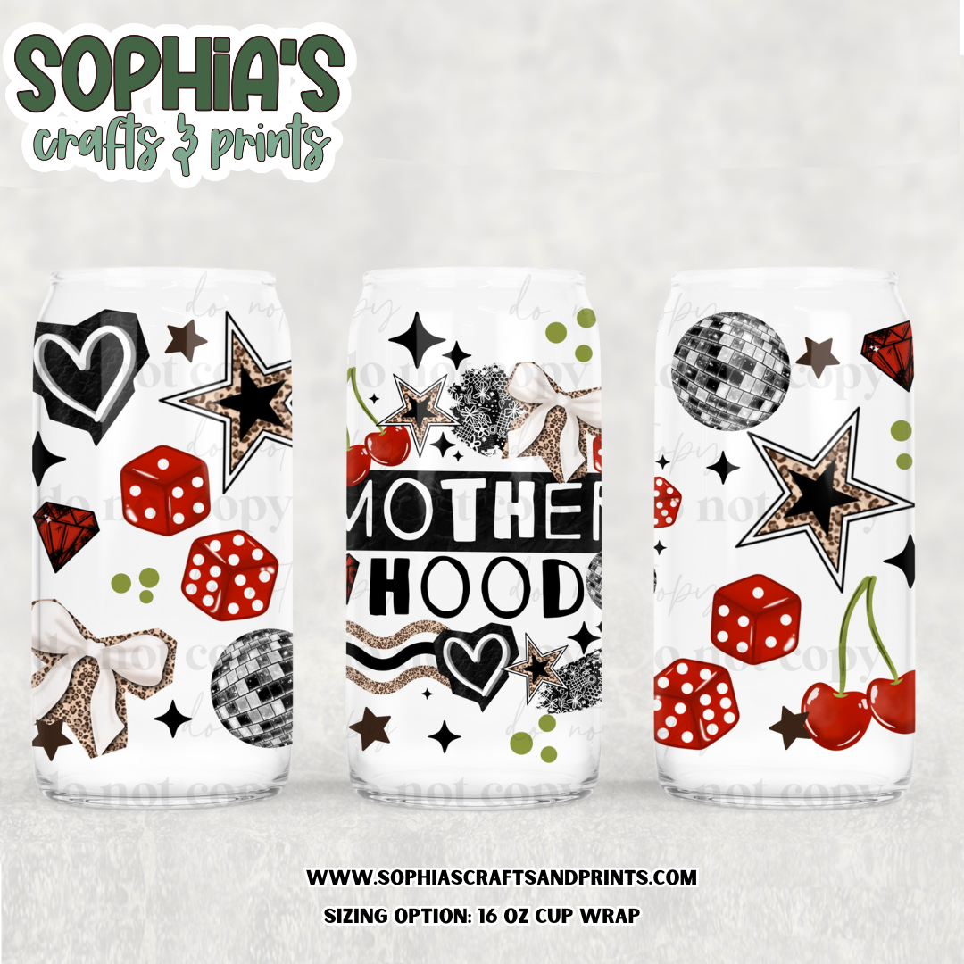 MAMA - Motherhood UV DTF Transfer - 16 oz cup wrap