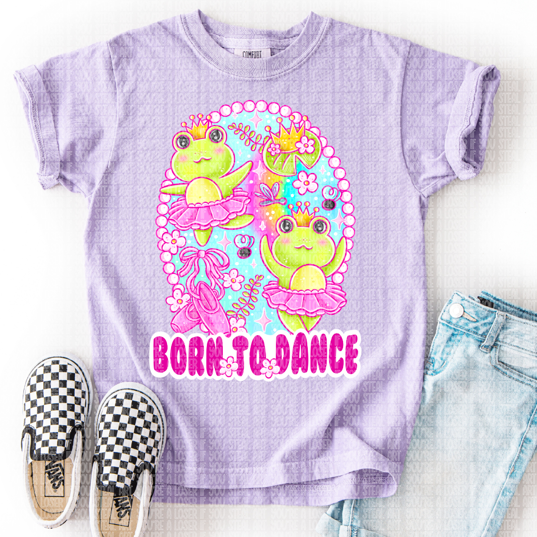 Frog Ballerina DTF Transfer