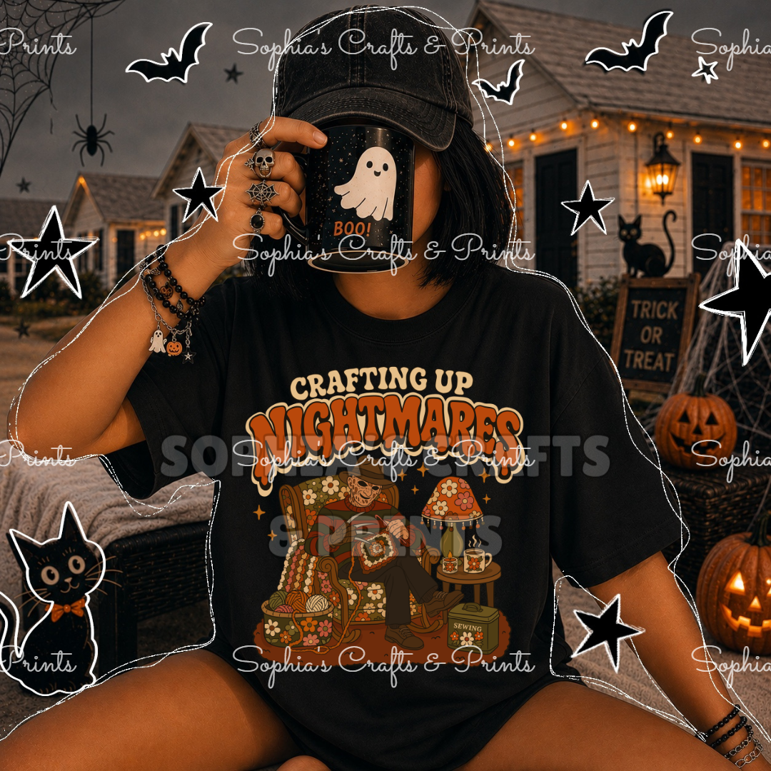 Crafting Up Nightmares DTF Transfer