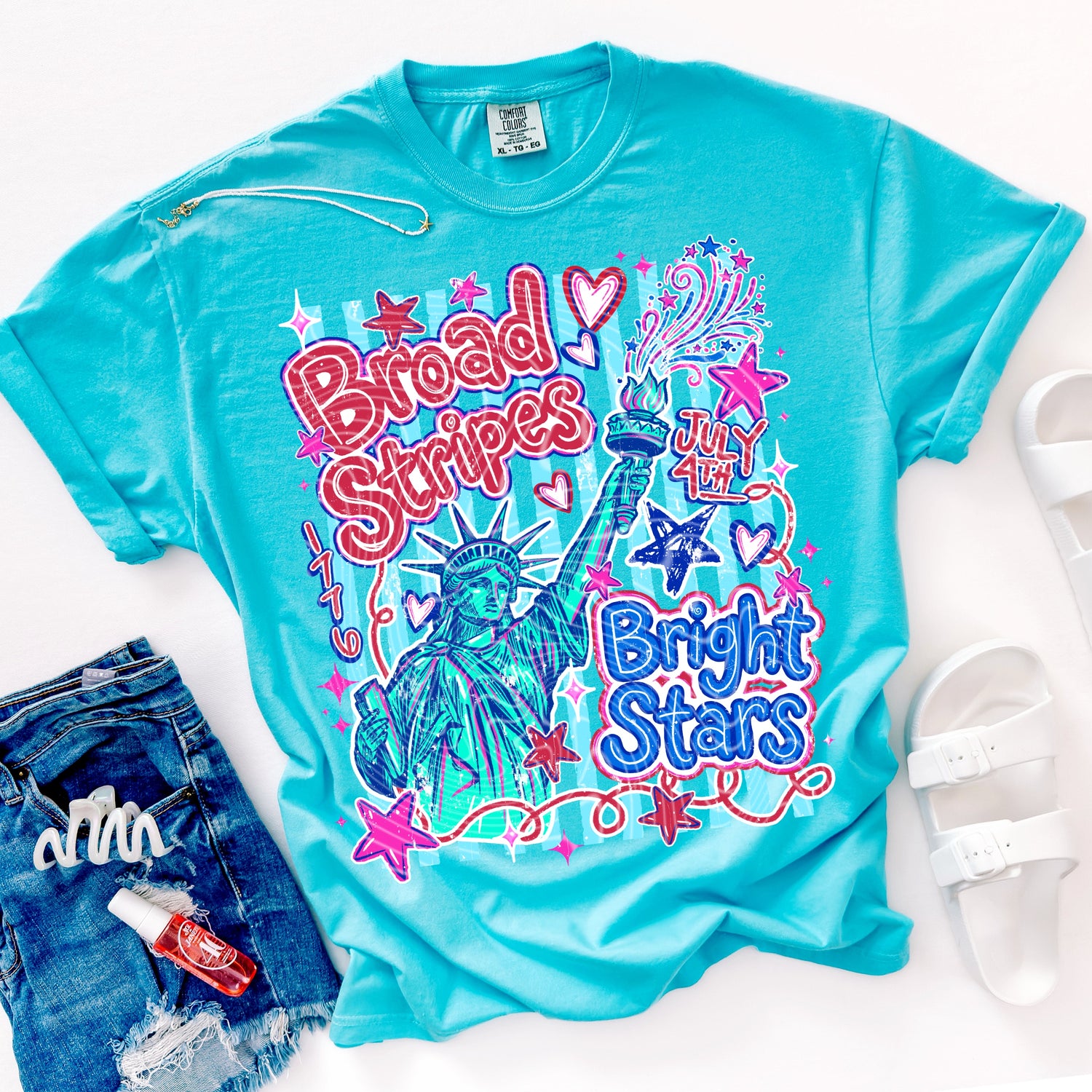 Broad Stripes Bright Stars DTF Transfer