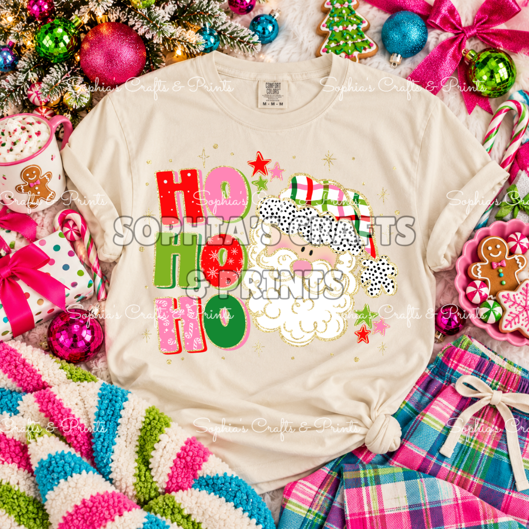 ho ho ho Santa DTF Transfer