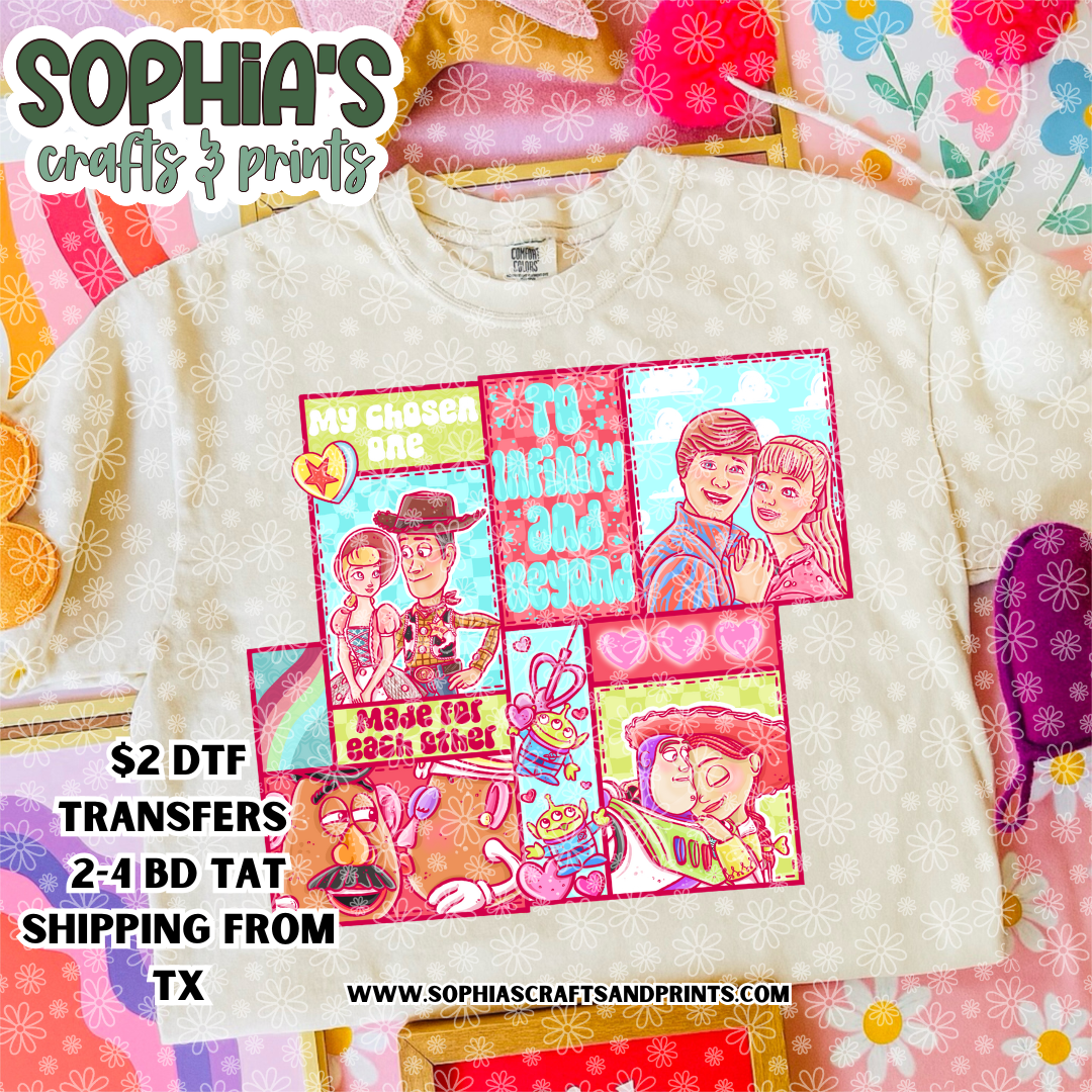 DTF Transfers - Valentine Characters