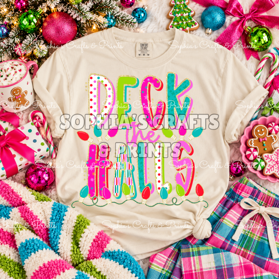 Deck the Halls DTF Transfer