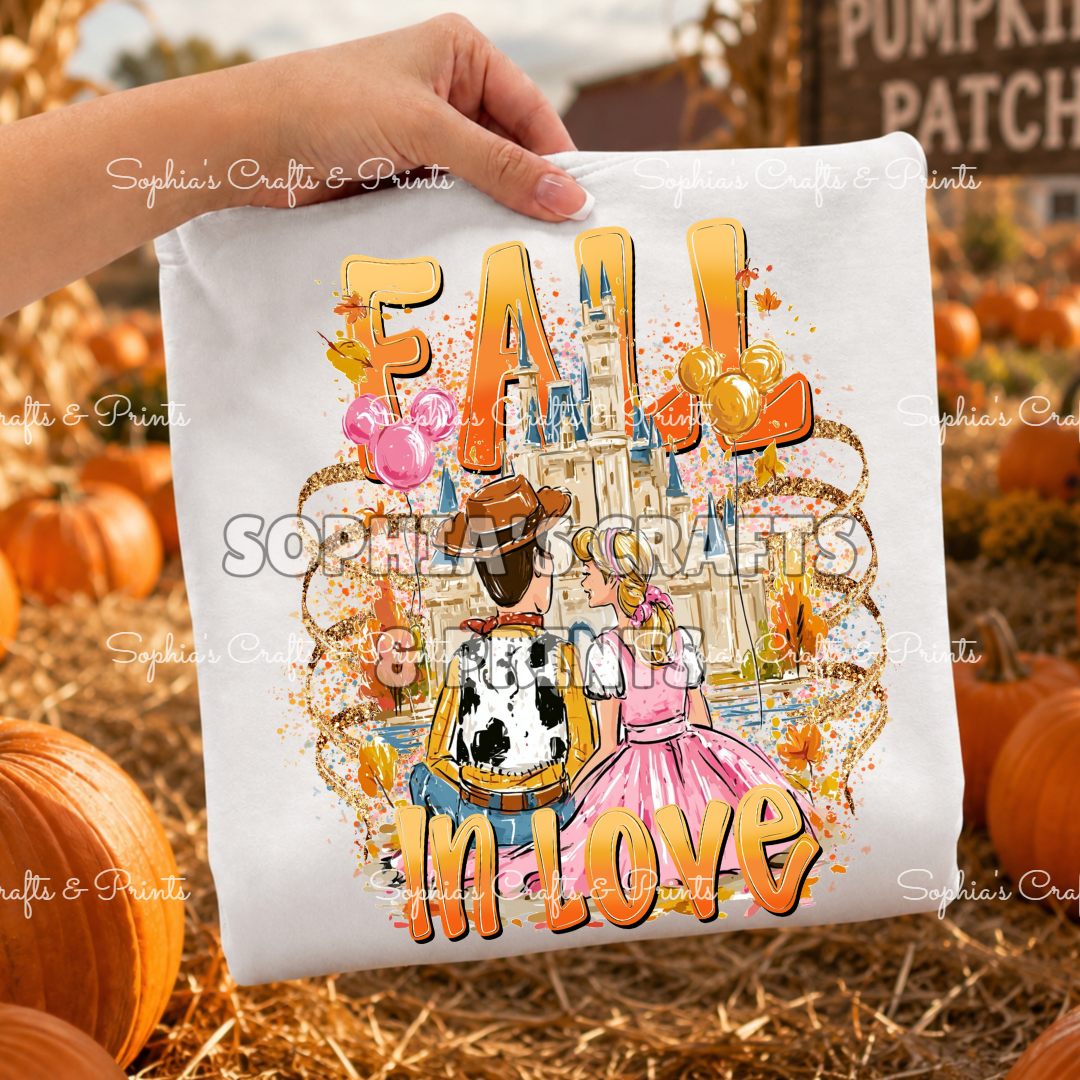 Fall in Love DTF Transfer