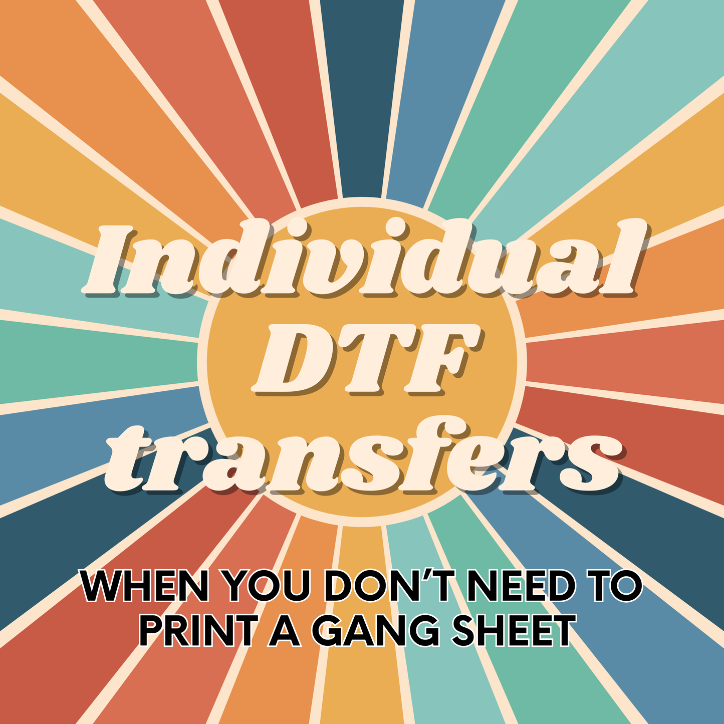 DTF Transfers - Use Gang Sheet Builder, We Print it!