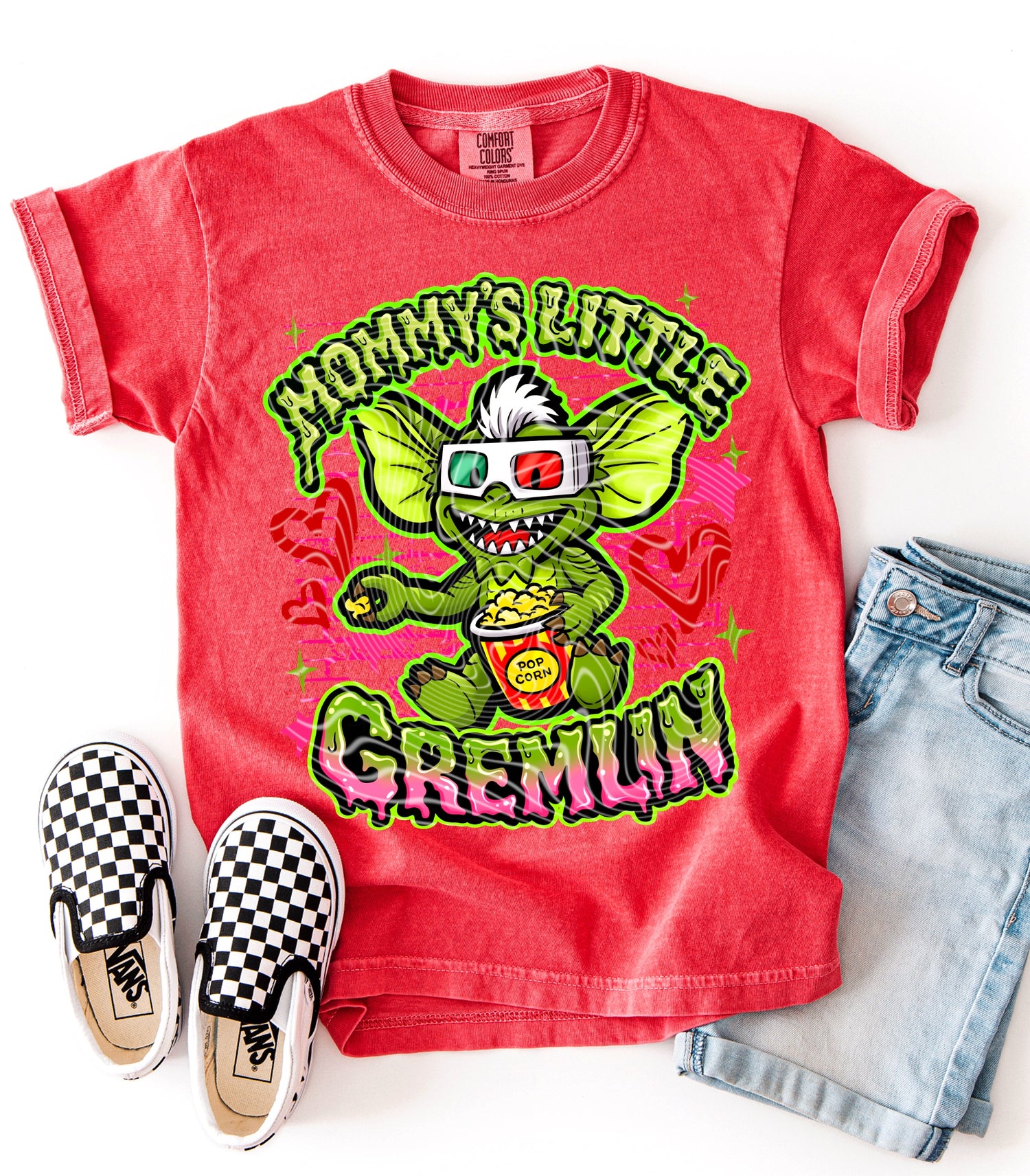 Mommy’s Gremlin Popcorn DTF Transfer