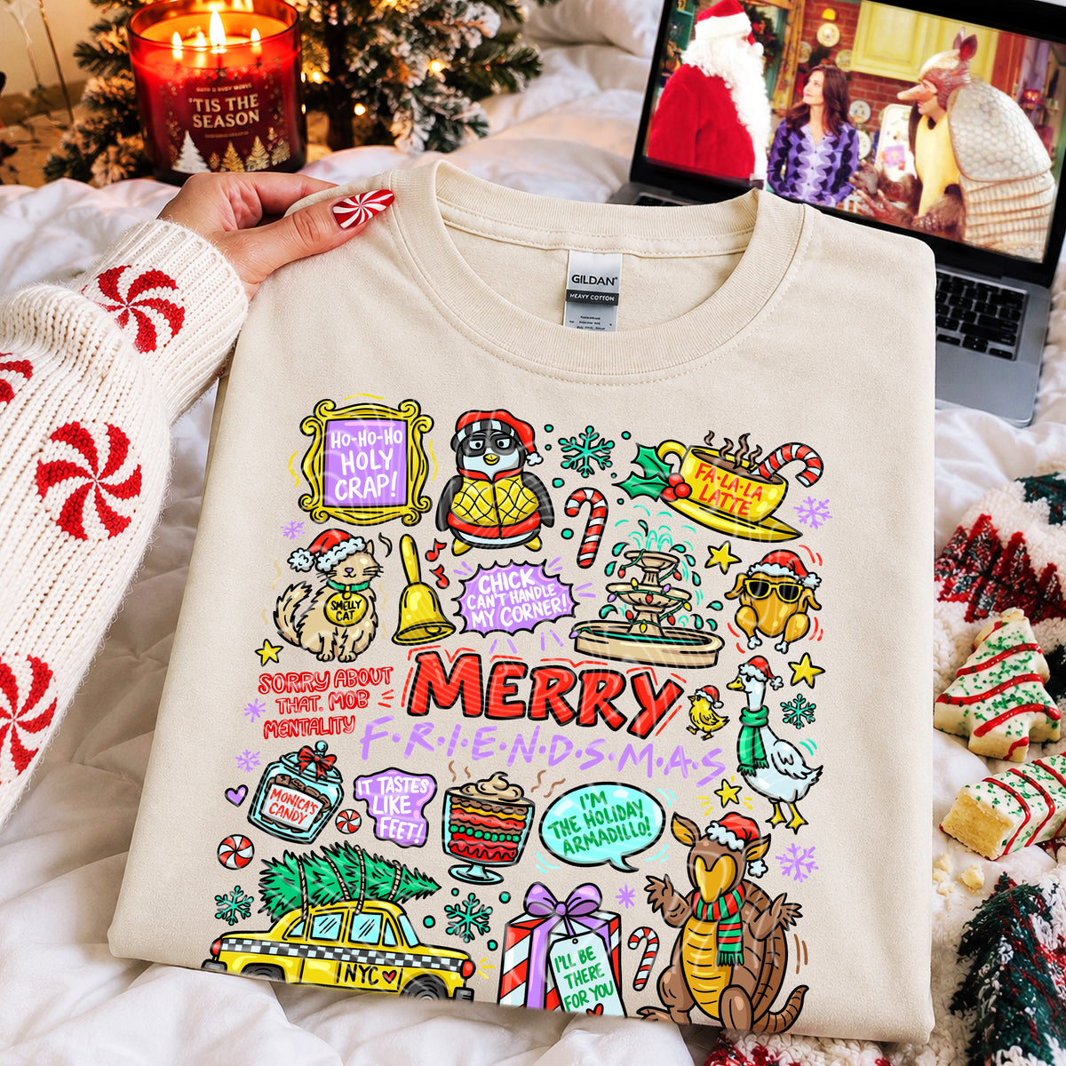 Merry Friendsmas DTF Transfer