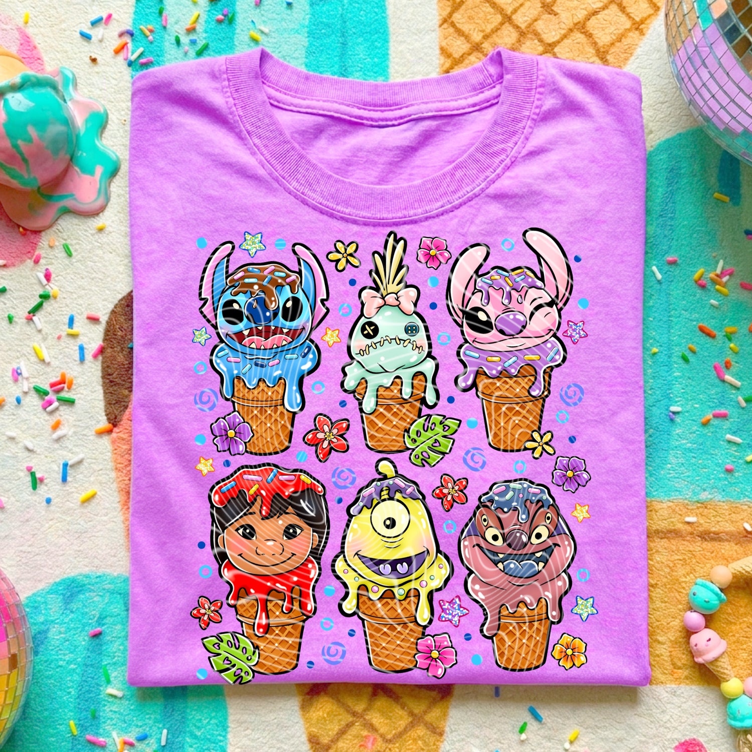 Stitch Ice Cream DTF Transfer