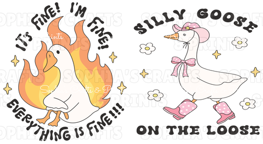 Premade Gang Sheet - Silly Goose