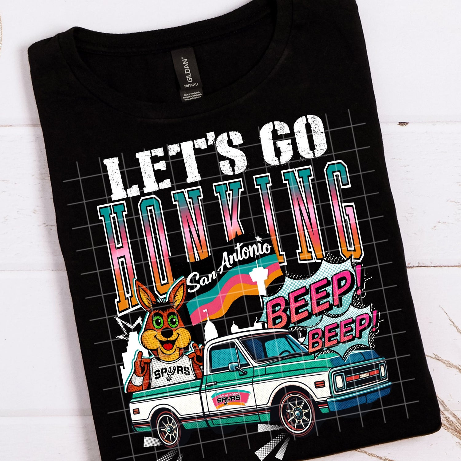 Lets Go Honking White DTF Transfer
