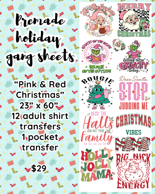 Pink and Red - Premade Gang Sheet