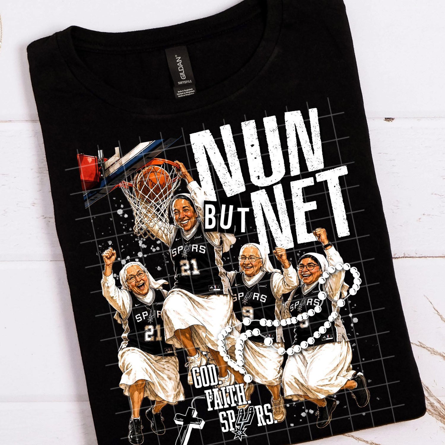 Nun But Net Spurs DTF Transfer