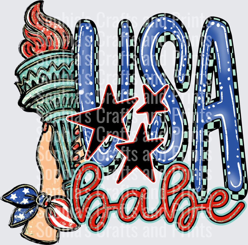 USA Babe DTF Transfer