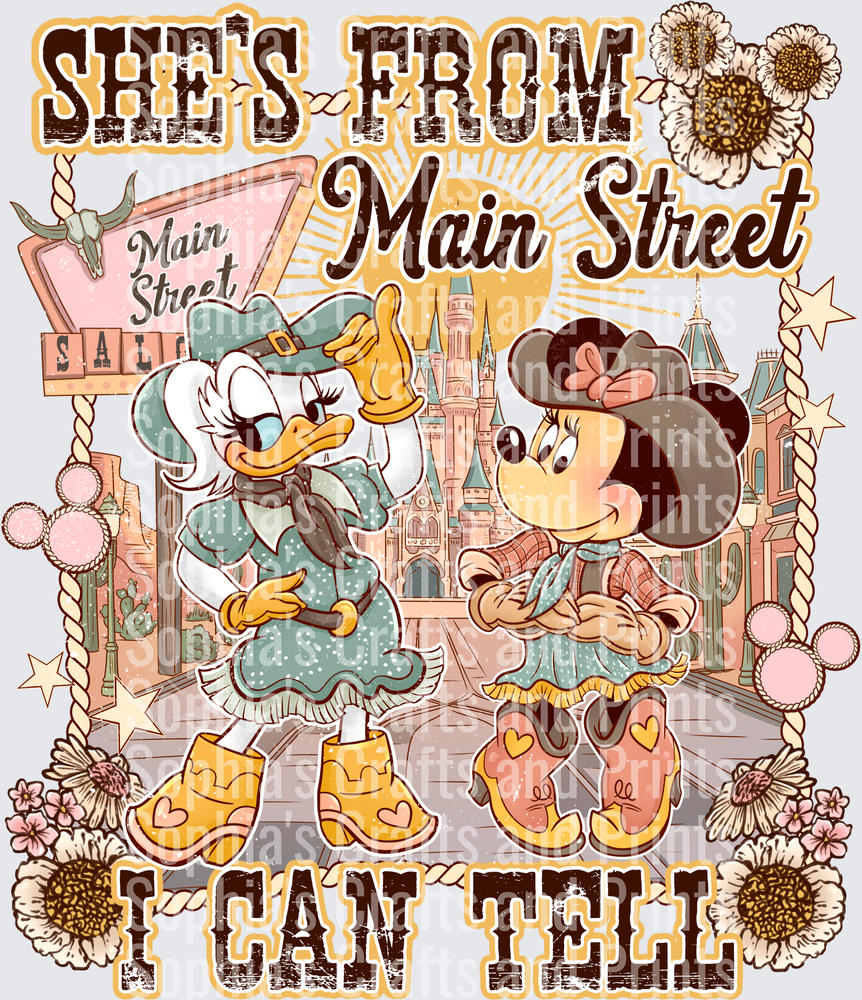 She's From Main Street DTF Transfer