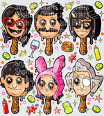Bob Burger DTF Transfer