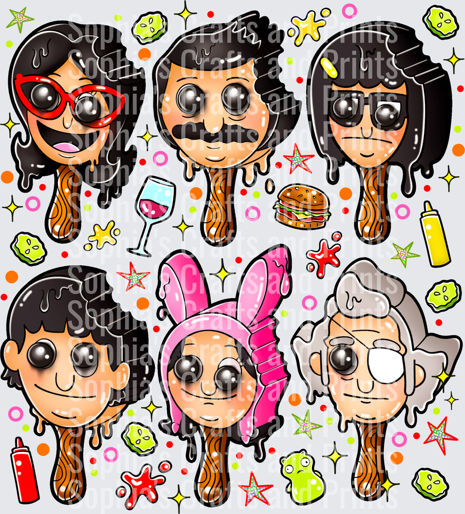 Bob Burger DTF Transfer