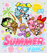 Summer Girls PPG DTF Transfer