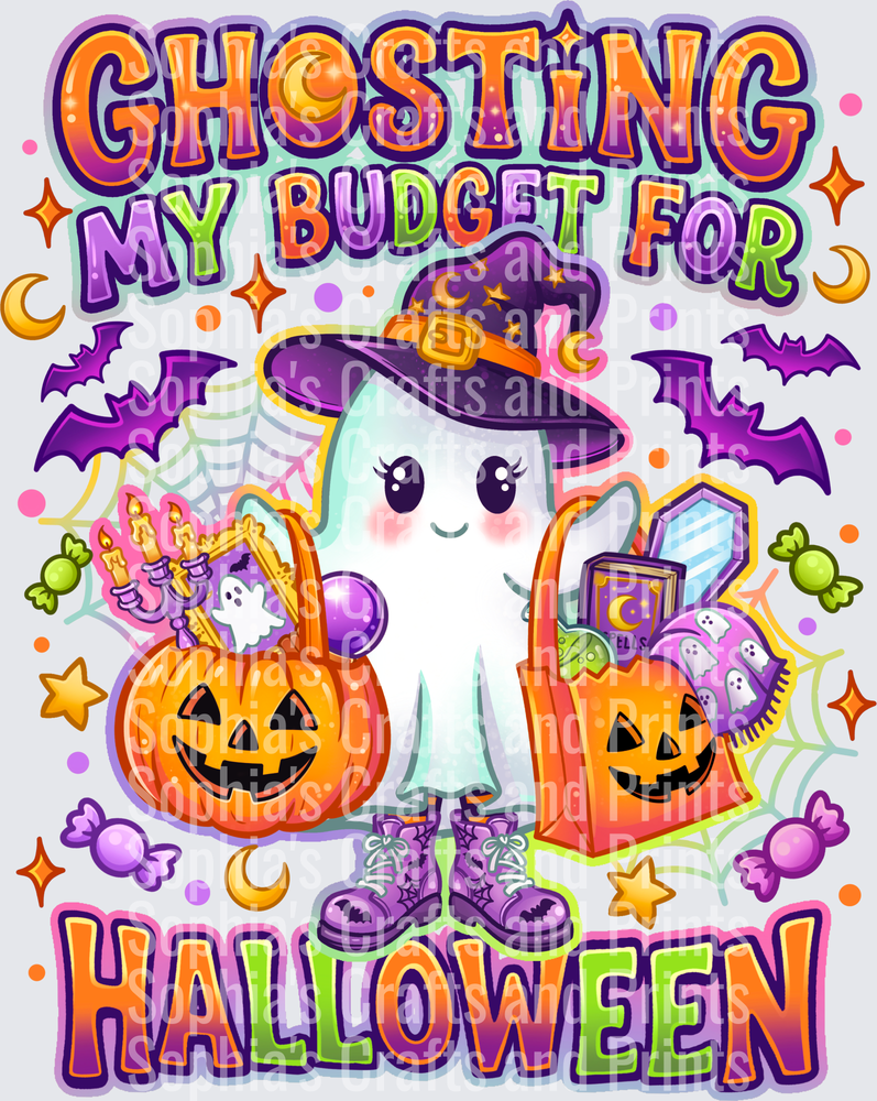 Ghosting My Budget For Halloween DTF Transfer