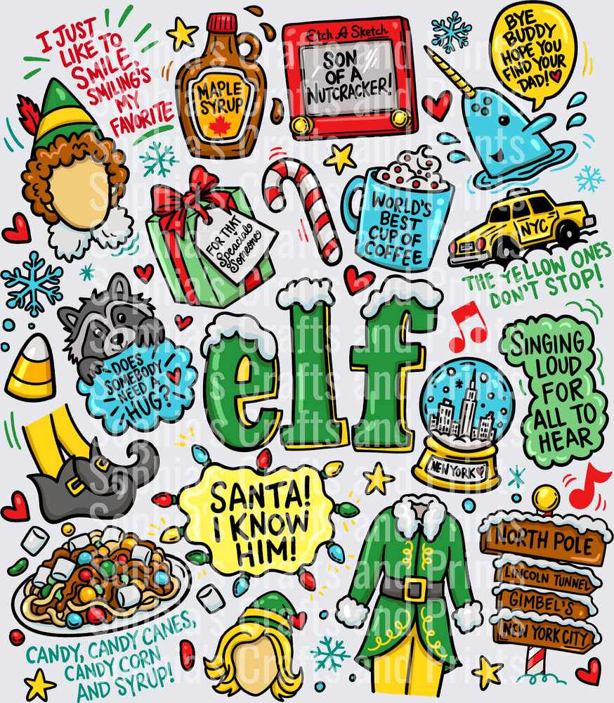 Elf DTF Transfer