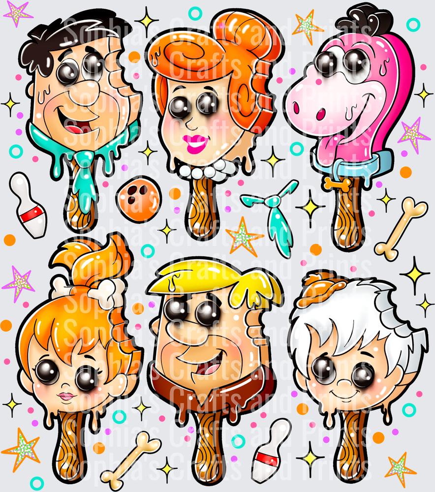 Flintstones DTF Transfer