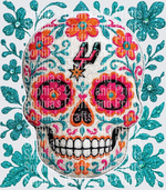 Sugar Skull Florals DTF Transfer