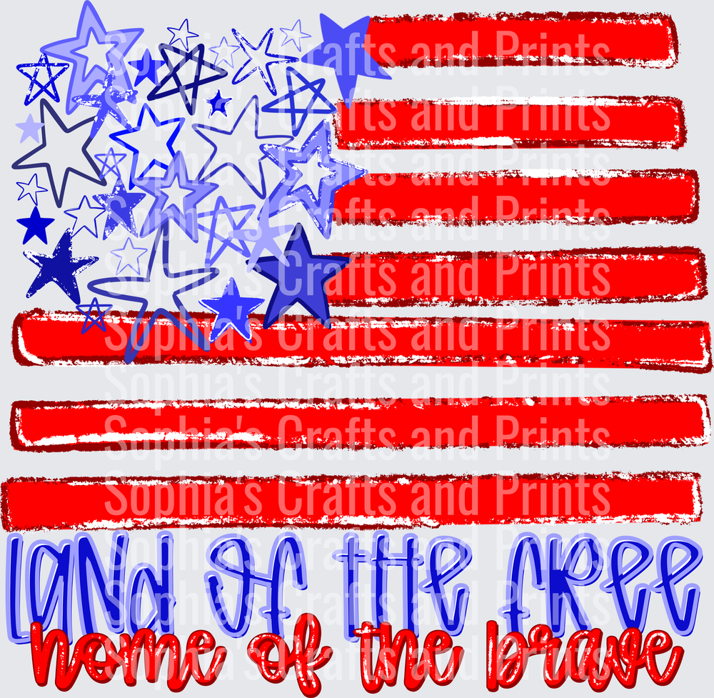Land of the Free DTF Transfer