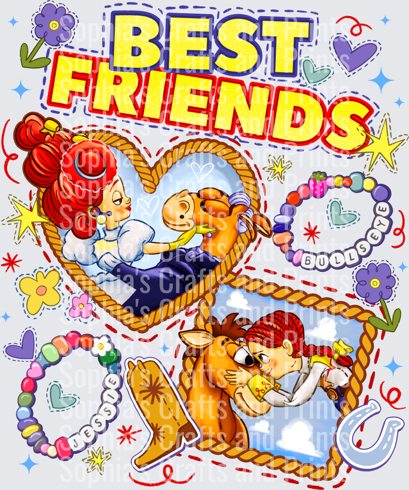 Best Friends DTF Transfer