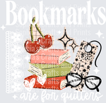 Bookmarks Quitters White DTF Transfer