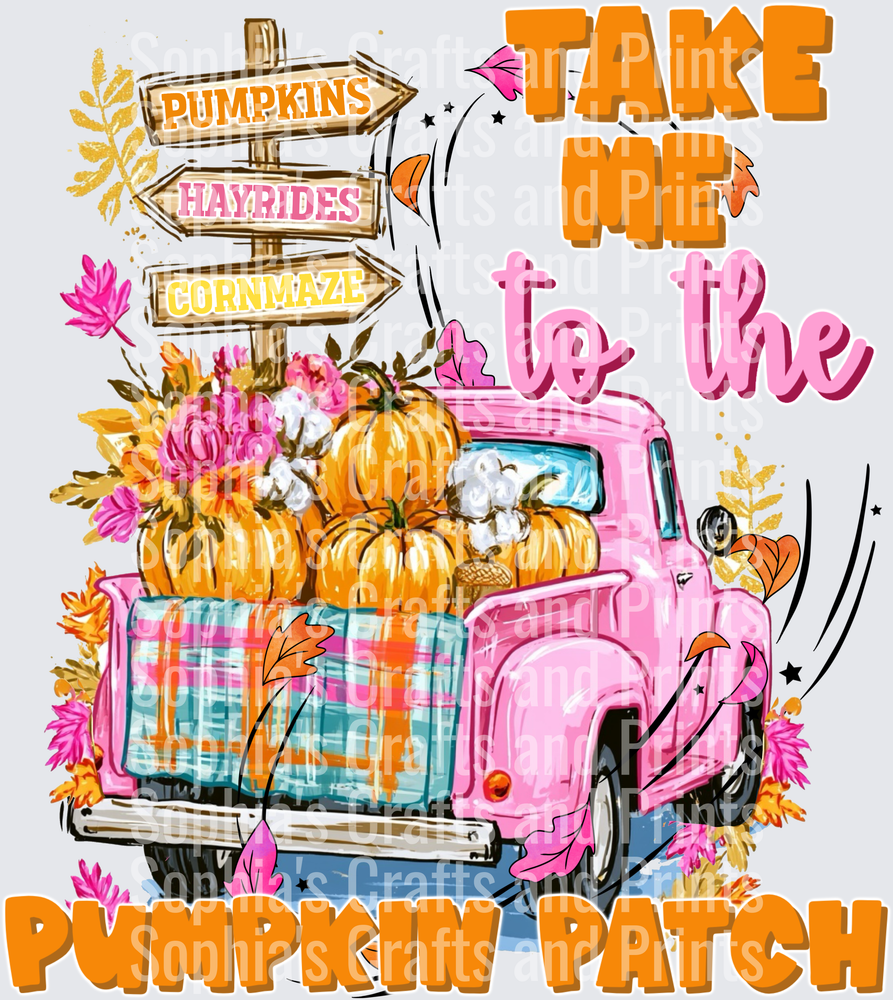 Take Me To The Pumpkin Patch DTF Transfer