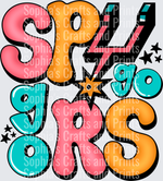 GSG Bubble Letters DTF Transfer