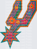 Floral Embroidery Spur DTF Transfer