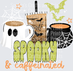 Spooky & Caffeinated White DTF Transfer