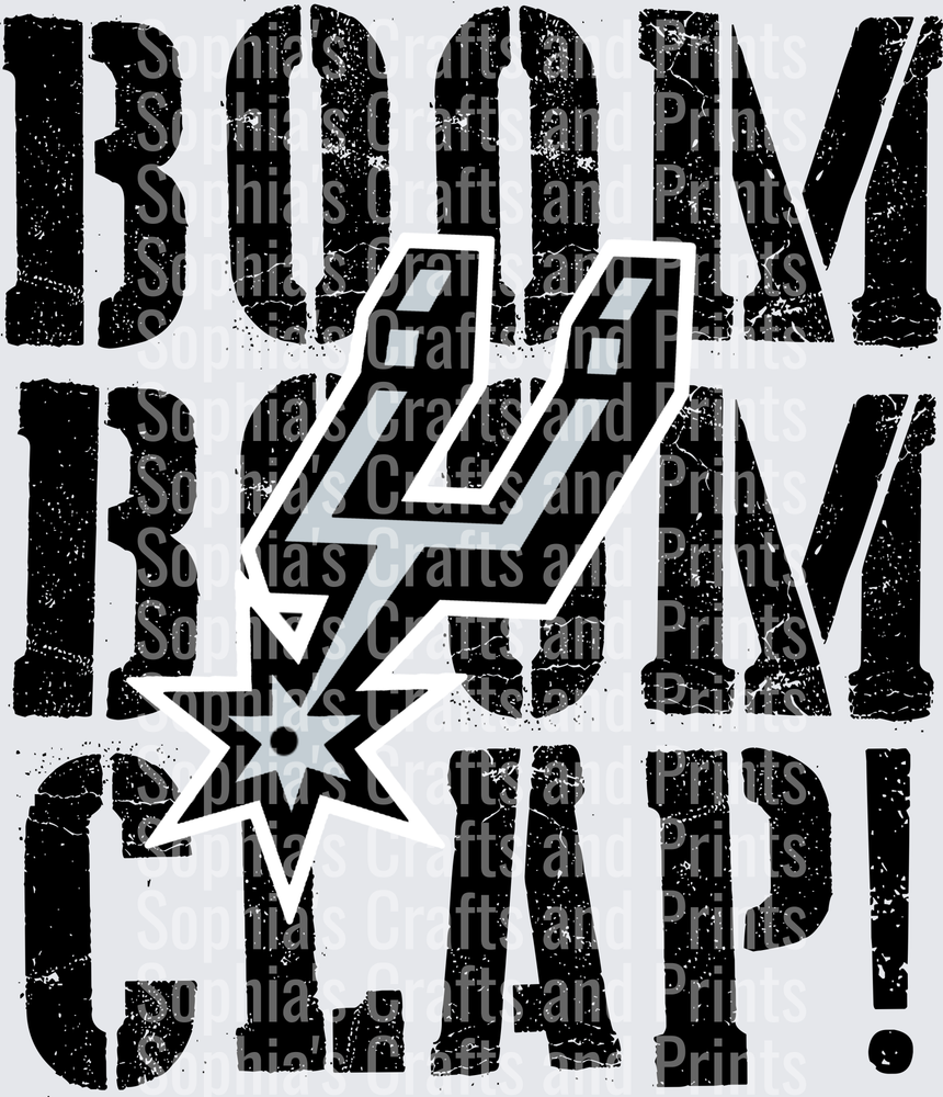 Boom Boom Clap Black DTF Transfer