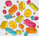 Bright Bricks DTF Transfer