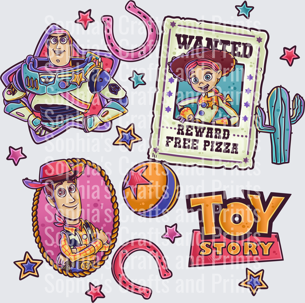 Retro Toys DTF Transfer