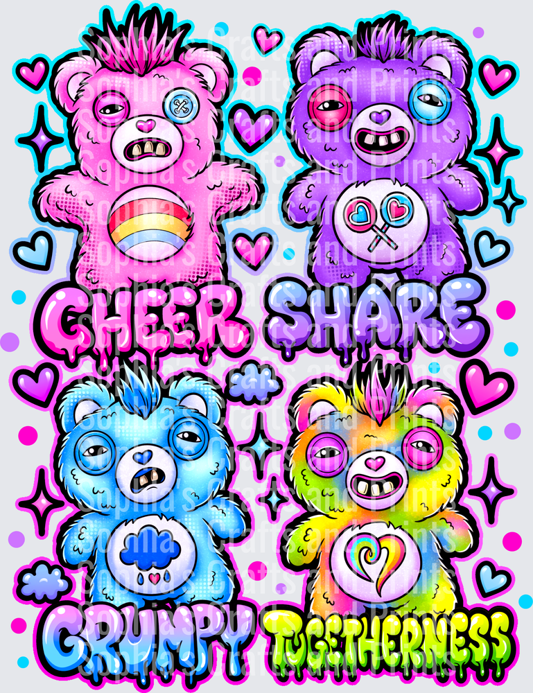 FugglerBears DTF PNG