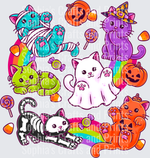 Halloween Kitties DTF Transfer