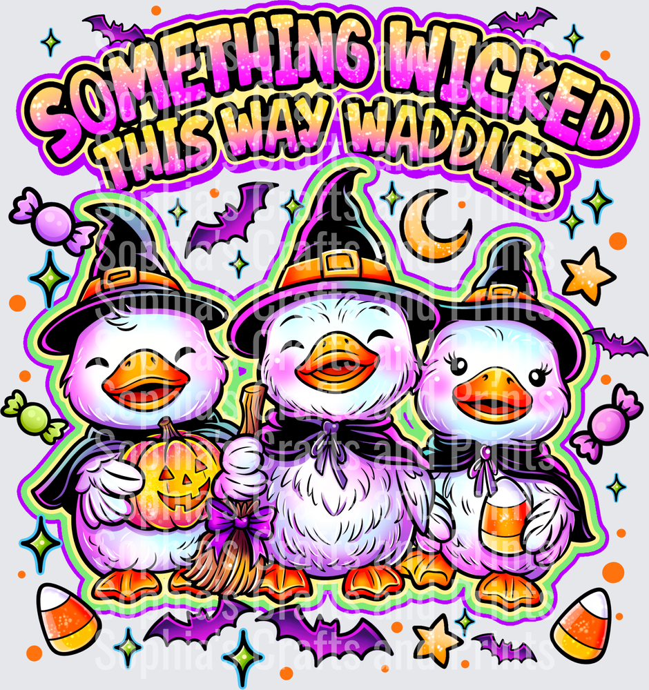 Something Wicked Ducks DTF Transfer