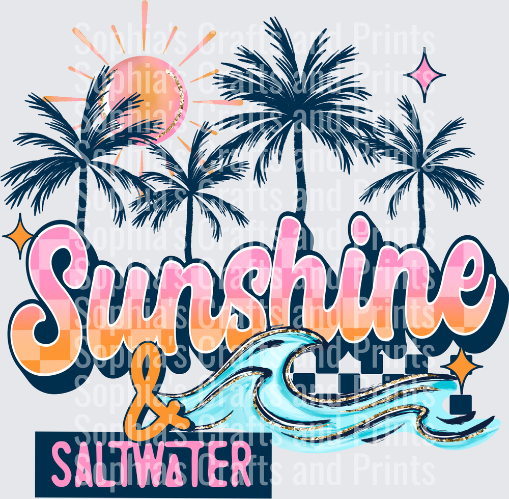 Sunshine And Saltwater DTF Transfer