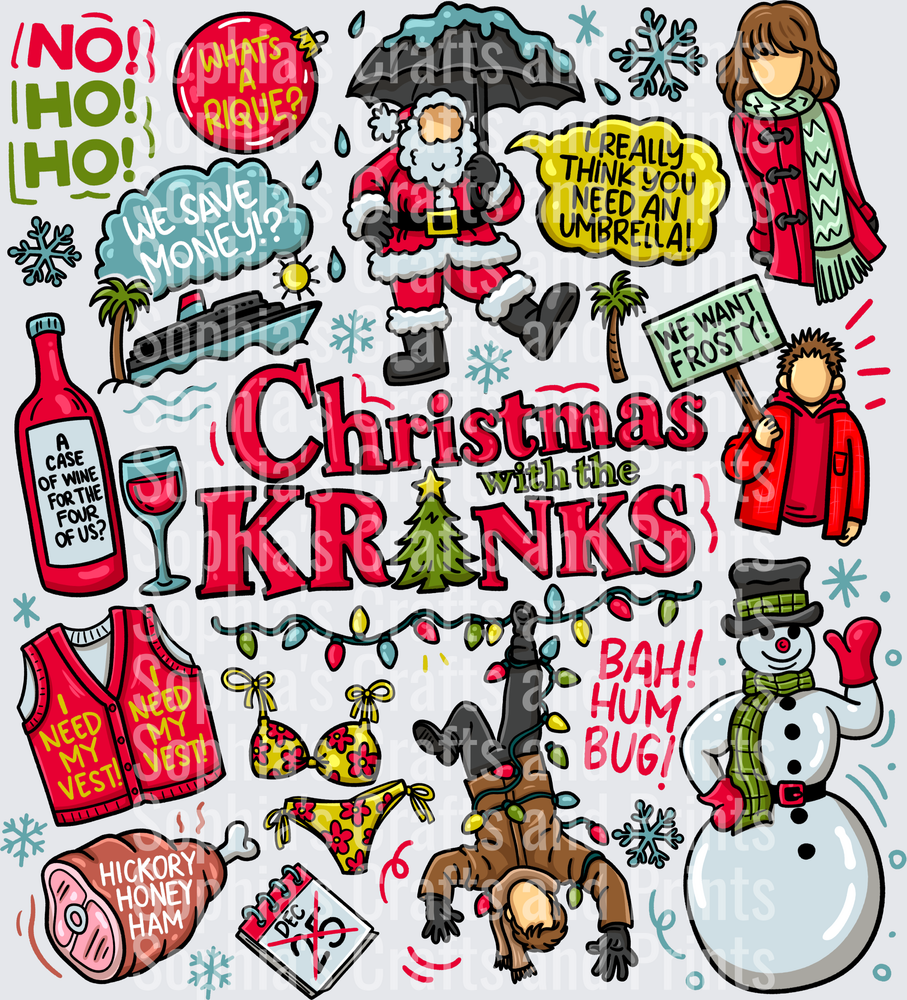 Christmas With The Kranks DTF Transfer