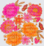 Sun-kissed Florals DTF Transfer