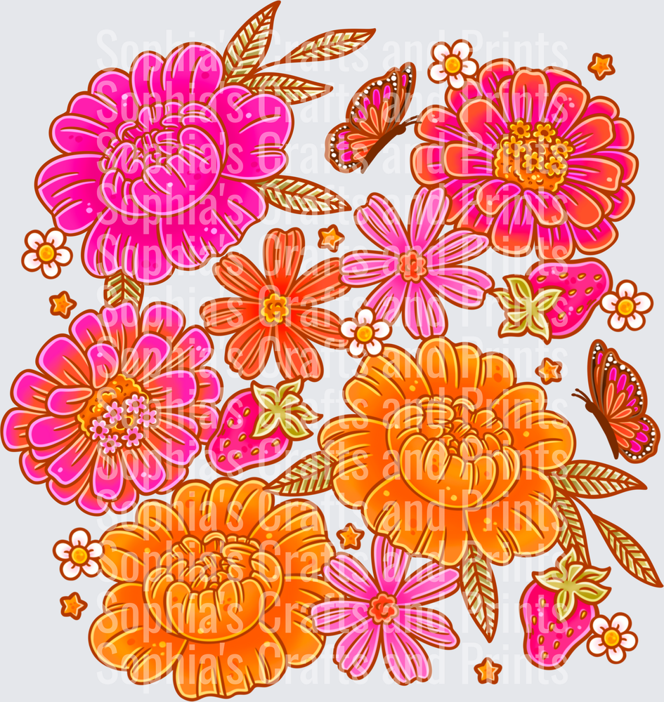 Sun-kissed Florals DTF Transfer